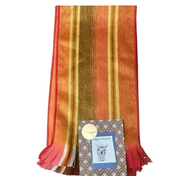 Beautiful alpaca scarf from Ecuador so soft and warm! - Picture 1 of 11